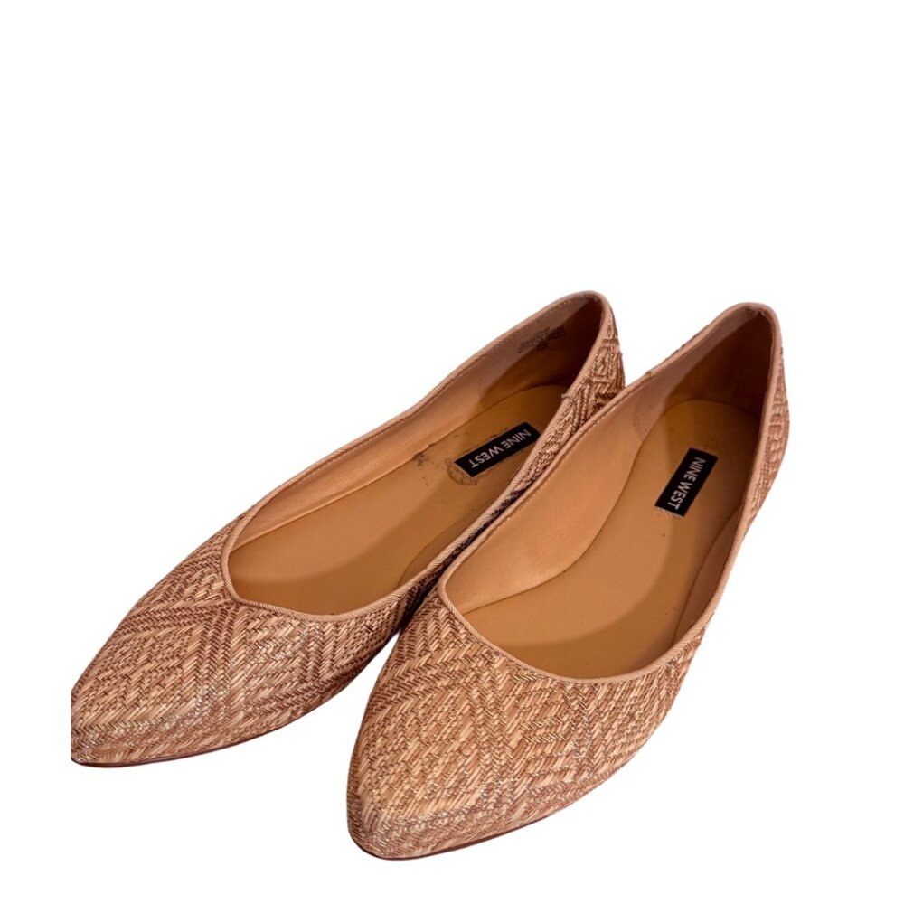 Nine West Gold Detail Flats - Size 7.5